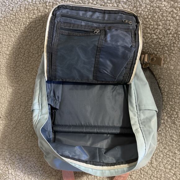 Color Block Pastel Vicnunu Adventure Backpack Pink Blue Pockets School Preppy - Picture 4 of 7